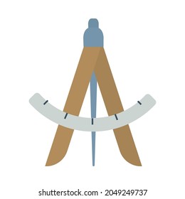 ancient divider icon on white background