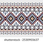 Ancient echoes Aztec geometric abstract seamless patterns southwest Navajo Native American tribal ethnic modern colorful for textile printing