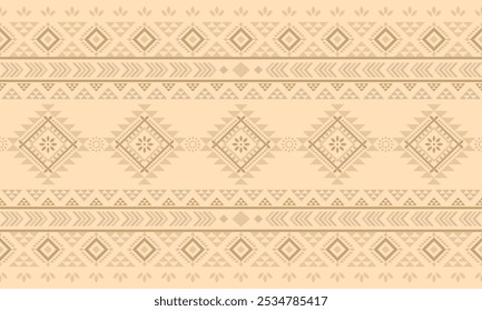 Ancient echoes Aztec geometric abstract seamless patterns southwest Navajo Native American tribal ethnic modern colorful for textile printing