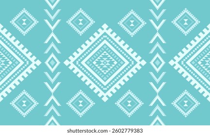 Ancient echoes Aztec geometric abstract seamless pattern southwest Navajo Native American tribal ethnic modern colorful for textile printing