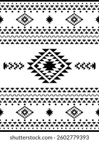 Ancient echoes Aztec geometric abstract seamless pattern southwest Navajo Native American tribal ethnic modern colorful for textile printing