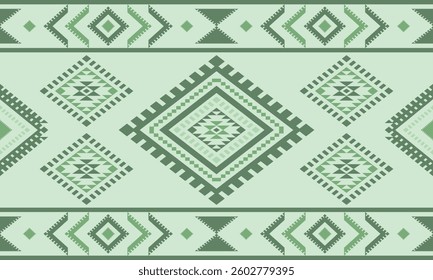 Ancient echoes Aztec geometric abstract seamless pattern southwest Navajo Native American tribal ethnic modern colorful for textile printing