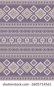 Ancient echoes Aztec geometric abstract seamless pattern southwest Navajo Native American tribal ethnic modern earth tone for textile printing