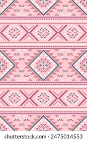 Suroeste azteca geométrica nativa americana mexicana navajo tribal étnico sin costuras patrón de tela de diseño colorido Vector para la impresión textil