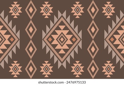 Ancient echoes Aztec geometric seamless patterns southwest Navajo Native American tribal ethnic colorful for textile printing