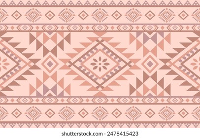 Ancient echoes Aztec geometric seamless patterns southwest Navajo Native American tribal ethnic colorful for textile printing