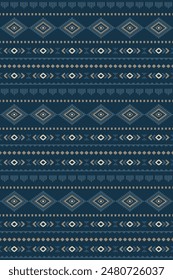 Ancient echoes Aztec geometric seamless patterns southwest Navajo Native American tribal ethnic colorful for textile printing