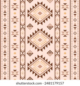 Antiguos ecos Aztec geométricos patrones sin fisuras suroeste Navajo Nativo Americano étnico tribal colorido para impresión textil