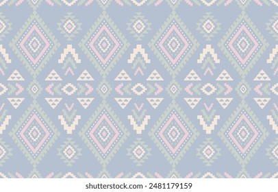 Ancient echoes Aztec geometric seamless patterns southwest Navajo Native American tribal ethnic colorful for textile printing