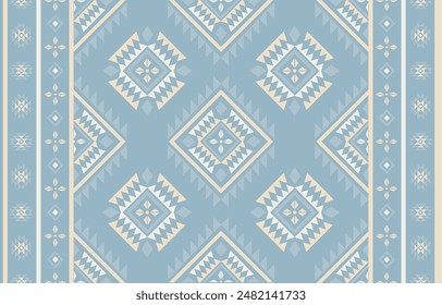 Ancient echoes Aztec geometric seamless patterns southwest Navajo Native American tribal ethnic colorful for textile printing