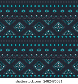 Ancient echoes Aztec geometric seamless patterns southwest Navajo Native American tribal ethnic colorful for textile printing