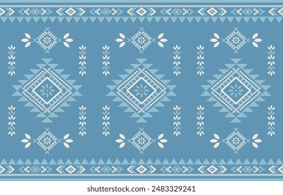 Ancient echoes Aztec geometric seamless patterns southwest Navajo Native American tribal ethnic colorful for textile printing