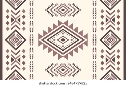 Ancient echoes Aztec geometric seamless patterns southwest Navajo Native American tribal ethnic colorful for textile printing