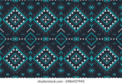 Ancient echoes Aztec geometric seamless patterns southwest Navajo Native American tribal ethnic colorful for textile printing