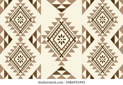 Ancient echoes Aztec geometric seamless patterns southwest Navajo Native American tribal ethnic colorful for textile printing