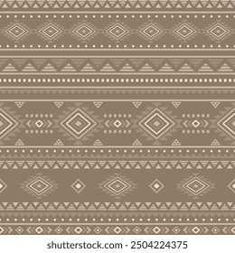 Ancient echoes Aztec geometric seamless patterns southwest Navajo Native American tribal ethnic colorful for textile printing