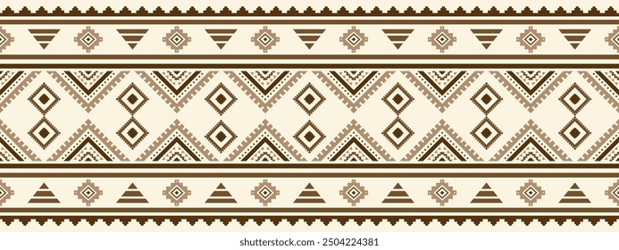 Ancient echoes Aztec geometric seamless patterns southwest Navajo Native American tribal ethnic colorful for textile printing