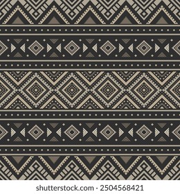Antiguos ecos aztecas geométricos patrones sin fisuras al suroeste Navajo Nativo americano tribal étnico colorido para la impresión textil