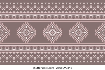 Antike Echos Aztec geometrische nahtlose Muster Südwesten Navajo Indianer Stamm ethnisch bunt für Stoffdruck