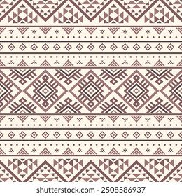 Ancient echoes Aztec geometric seamless patterns southwest Navajo Native American tribal ethnic colorful for textile printing