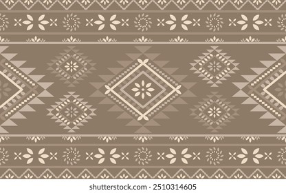 Antiguos ecos aztecas geométricos patrones sin costuras al suroeste Navajo Nativo americano tribal tono tierra étnica para la impresión textil