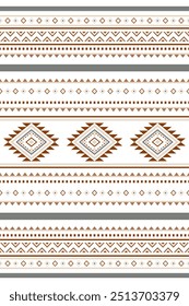 Ancient echoes Aztec geometric seamless patterns southwest Navajo Native American tribal ethnic colorful for textile printing