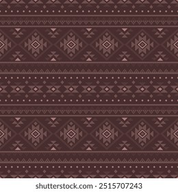 Ancient echoes Aztec geometric seamless patterns southwest Navajo Native American tribal ethnic colorful for textile printing