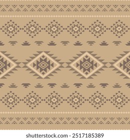 Ancient echoes Aztec geometric seamless patterns southwest Navajo Native American tribal ethnic colorful for textile printing