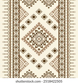 Antiguos ecos aztecas geométricos patrones sin fisuras al suroeste Navajo Nativo americano tribal étnico colorido para la impresión textil