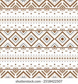 Antike Echos Aztec geometrische nahtlose Muster Südwesten Navajo Indianer Stamm ethnisch bunt für Stoffdruck