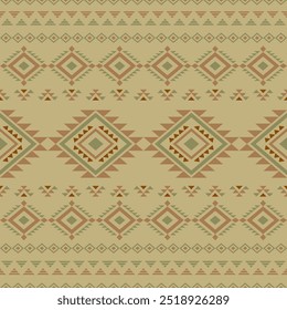 Antike Echos Aztec geometrische nahtlose Muster Südwesten Navajo Indianer Stamm ethnisch bunt für Stoffdruck