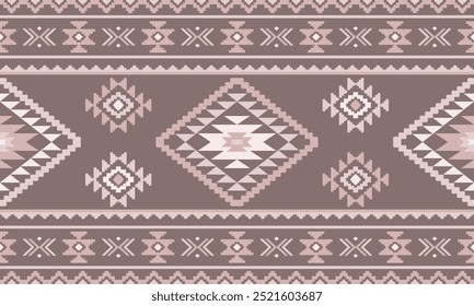 Antiguos ecos aztecas geométricos patrones sin fisuras al suroeste Navajo Nativo americano tribal étnico colorido para la impresión textil
