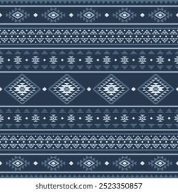 Ancient echoes Aztec geometric seamless patterns southwest Navajo Native American tribal ethnic colorful for textile printing