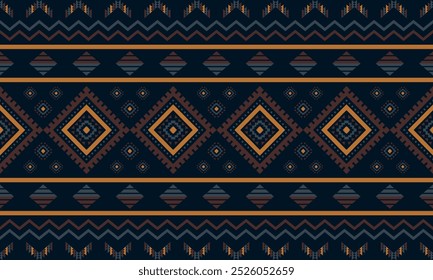 Ancient echoes Aztec geometric seamless patterns southwest Navajo Native American tribal ethnic colorful for textile printing