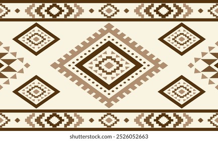 Ancient echoes Aztec geometric seamless patterns southwest Navajo Native American tribal ethnic colorful for textile printing