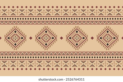 Ecos antigos padrões geométricos astecas sem emenda sudoeste Navajo nativo americano tribal étnico colorido para impressão têxtil