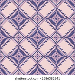 Ancient echoes Aztec geometric seamless patterns southwest Navajo Native American tribal ethnic colorful for textile printing