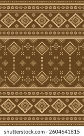 Ancient echoes Floral Aztec geometric abstract seamless pattern southwest Navajo Native American tribal ethnic modern colorful for textile printing