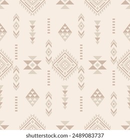 Ancient echoes southwest geometric seamless patterns Aztec Navajo Native American tribal ethnic colorful for textile printing