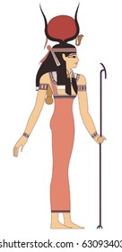 ancient egypt art/vector without gradient/