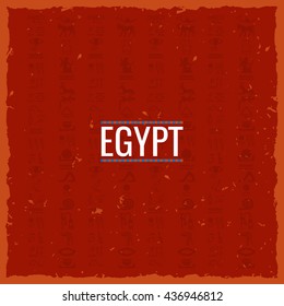 Ancient Egypt. Collection of symbolic vector icons