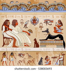 エジプト壁画 のイラスト素材 画像 ベクター画像 Shutterstock