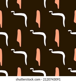 Ancient Egypt seamless pattern. Classic elements of Egypt. Symbol of the ancient Egyptians. Vector seamless pattern on the Ancient Egypt theme.  seamless pattern of symbols and signs of Egypt icons