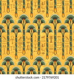 Símbolo egipcio antiguo. Fabric.Seamless.Background.Egyptian.Set de símbolo antiguo egipcio.