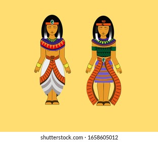 ancient egypt vector art people traditional.Pharaohs of Egypt