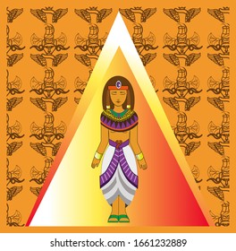 ancient egypt vector art people traditionalPharaohs of Egypt