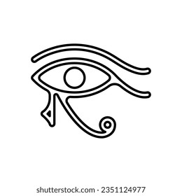 Ancient Egypt vintage icon design. egyptian hieroglyph icon. isolated on white background. vector illustration
