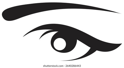 Ancient Egyptian Eye Symbol Vector.