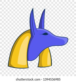Ancient egyptian god Anubis icon. Cartoon illustration of Anubis vector icon for web design