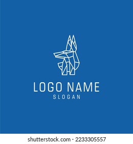 Ancient egyptian god Anubis icon vector